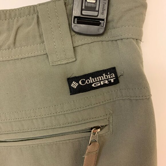 Columbia Mens Pants Size 38W Green Zip Off Legs Gorpcore Rugged Utility Hiking - Picture 7 of 12